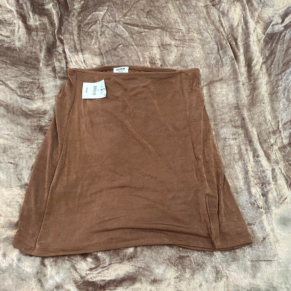 Cotton on brown slinky bodycon